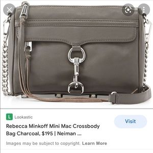 Rebecca Minkoff Mini Mac grey crossbody